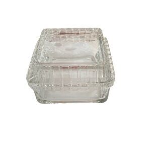 Glass square  candy dish